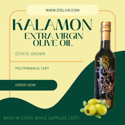 **Gold Medal Kalamon Has Arrived** HARVESTED OCTOBER 2025- ULTRA PREMIUM HIGH POLYPHENOL EVOO FROM GREECE (1397mg/kg)